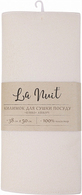 Килимок для сушіння посуду La Nuit Ribbo 38х50 см айворі