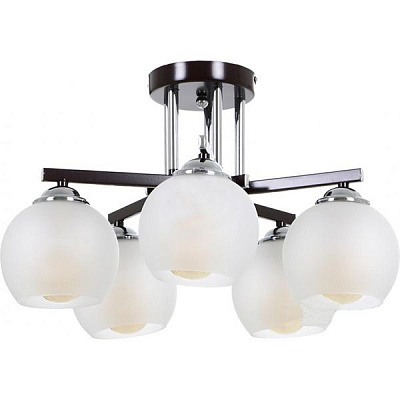 Люстра стельова Accento lighting Avinion ALPL-PL39217-5 5x60 Вт E27 венге