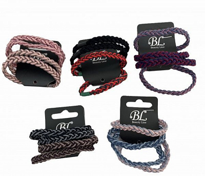 Резинка-браслет Beauty Line 405021 (в ассортименте) 4 шт. 