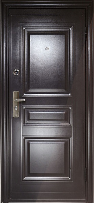 Двері вхідні Y1S36C50 2 замка темно-коричневий 2050х860мм праві