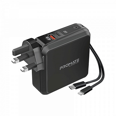 Повербанк Promate PowerPack-PD20+ 15000 mAh (powerpack-pd20+.black)