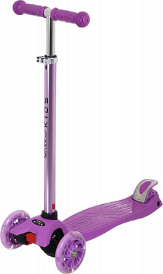 Самокат MaxxPro kids детский 3-колесный LS306C/maxi фиолетовый