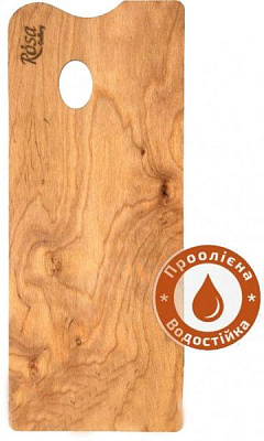 Палитра деревянная под этюдники французского типа промасленная прямоугольная 45х18,5 см