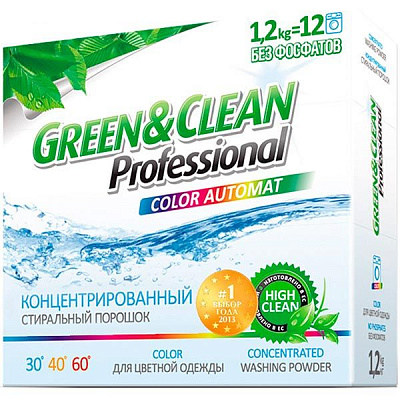 Стиральный порошок для машинной стирки Green&Clean Color 1,2 кг