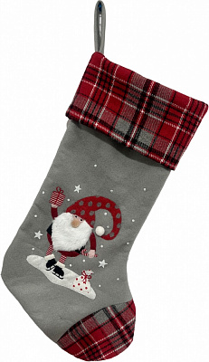 Сапожок декоративный Санта 57 см YM37567B-EK