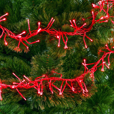 Электрогирлянда линейная Фейерверк красный LDFC200-R-E встроенный светодиод (LED) 200 ламп 2 м 