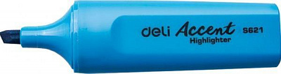 Маркер текстовый Deli Accent 5 мм 621ES голубой 