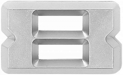 Цифра 8 пластик матовый хром 37 мм Larvij