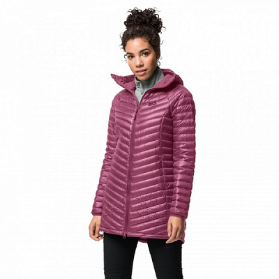 Пуховик Jack Wolfskin Atmosphere Coat W 1204691-2094 р.S темно-рожевий