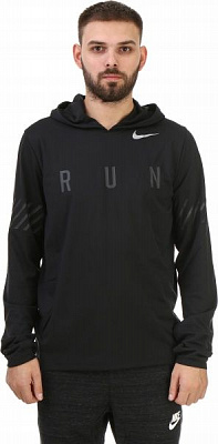 Джемпер Nike Dry Miler Running Hoodie SSNL GX AW1718 856882-010 р. XL черный
