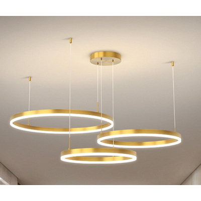 Люстра світлодіодна Berger 3x75 Вт LED-модуль золото 7013-PL-75 Gold