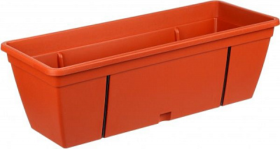 Ящик балконний з кріпленням для квітів Анверсо прямокутний теракот