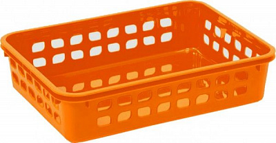 Кошик пластиковий Lamela 271 помаранчевий 60x140x190 мм