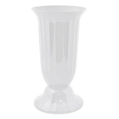 Вазон пластиковий Алеана Терра круглий 3,7л білий (114035)