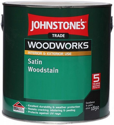 Пропитка (антисептик) Johnstone's Satin Woodstain полумат бесцветный 0,75 л