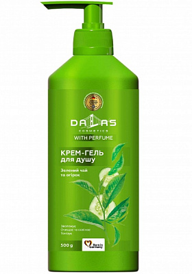 Крем-гель для душу Dalas Зелений чай та огірок 500 мл