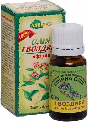 Эфирное масло Адверсо Гвоздична 10 мл 