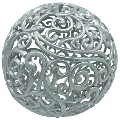 Куля ажурна MISLT d20 см BALL200-4 срібло