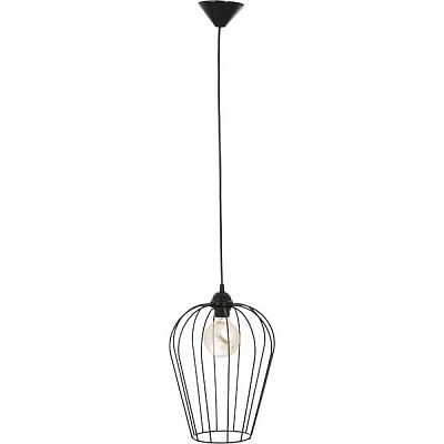 Підвіс Lamperia Iron elliptica 1x60 Вт E27 чорний