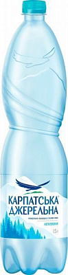 Вода минеральная Карпатська джерельна Карпатская родниковая негазированная 1,5 л (4820051240110) 