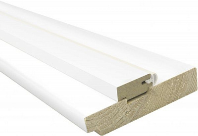 Дверная коробка ОМиС ПВХ Cortex 80х34 мм Д/40 белый матовый