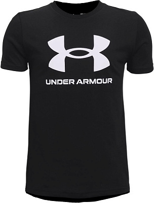 Футболка Under Armour UA SPORTSTYLE LOGO SS 1363282-001 р.L чорний