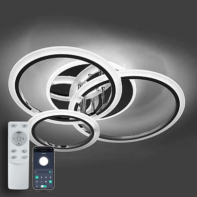 Люстра светодиодная Maysun 3x90 Вт хром/хром/белый SONNE 90W 4R CHROME 