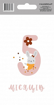 Наклейка MAXGROUP 5 месяцев NM-063