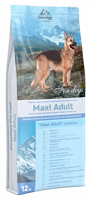 Корм сухой для взрослых собак больших пород весом от 25 кг Carpathian Pet Food Maxi Adult 12 кг