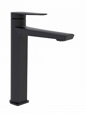 Смеситель для умывальника Aqua Rodos VALENCIA 05 Black Matte высокий АР000110469