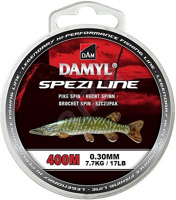 Леска DAM Damyl Spezi Line Pike Spin 400м 0,3мм 7,7кг