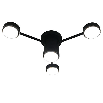 Люстра потолочная Victoria Lighting 4x12 Вт GX53 черный Robyn/PL4 black