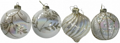 Куля скляна Angelo Domani дзиґа 2D d 80 мм в асортименті EE23065