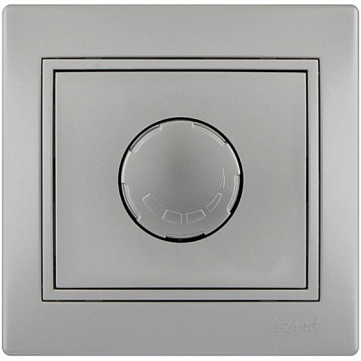 Светорегулятор поворотный Lezard MIRA 10 А 250 В 800Вт IP20 серый 701-1010-115