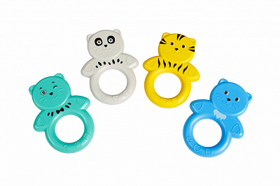 Игрушка-погремушка Lindo Котик 1612