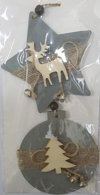 Підвіска дерев'яна ПіонеR 2 шт. 91914-PN 11 см