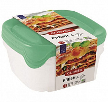 Набір контейнерів для харчових продуктів Fresh&Go 3x0.8 л прозоро-м'ятний Curver