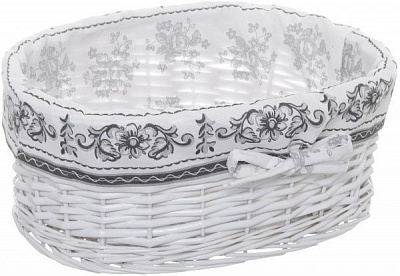 Корзина плетеная с текстилем 40x31x16 см HQ13-53CD-3 