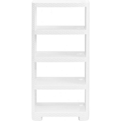 Етажерка Тарлев Ротанг 5-рівнева 1100x520x300 мм білий