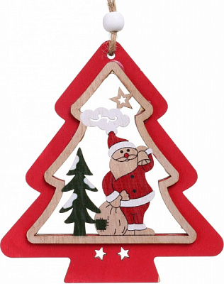 Декоративная подвеска Елка 10,5x11,5 см 6014-84