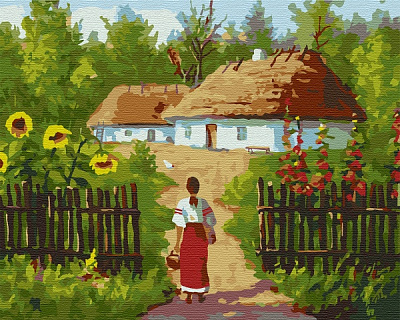 Картина по номерам Украинские избушки 10350-AC 40х50 см ArtCraft 