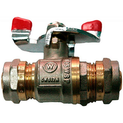 Кран кульовий металопластиковий WING 16x16