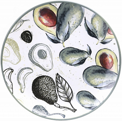 Тарілка обідня Avocado 20 см білий Keramika