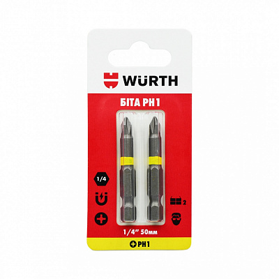 Бита WURTH PH1х50 мм 1/4