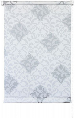 Ролета мини Delfa Футура 48x170 см бело-серебристая 