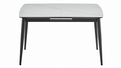 Стіл обідній Prestol Лейк 1200(1500)x800x750мм білий/чорний