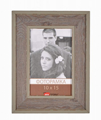 Рамка для фото Арт-Сервіс ЭА-01329 10x15 см сірий/деревно-коричневий