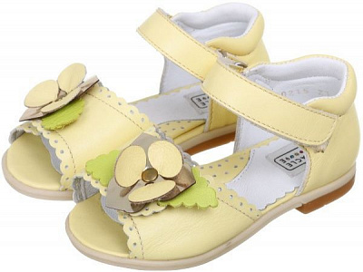 Сандалии MiracleMe для девочек 0215 р.24 желтый 12-2-02-1 