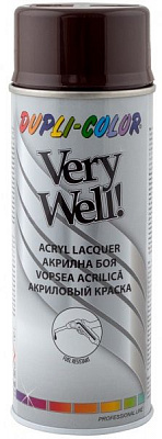 Эмаль аэрозольная Dupli-Color Very Well RAL 8017 шоколадно-коричневый глянец 400 мл