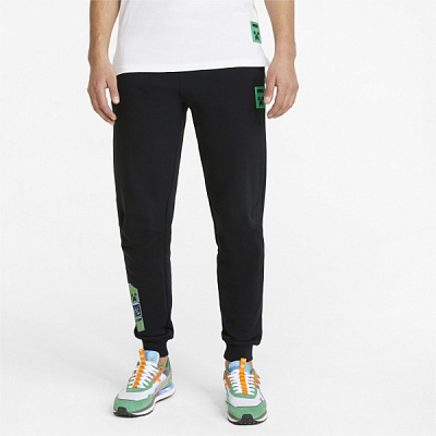 Брюки Puma x MINECRAFT Sweatpants 53437701 р. S черный